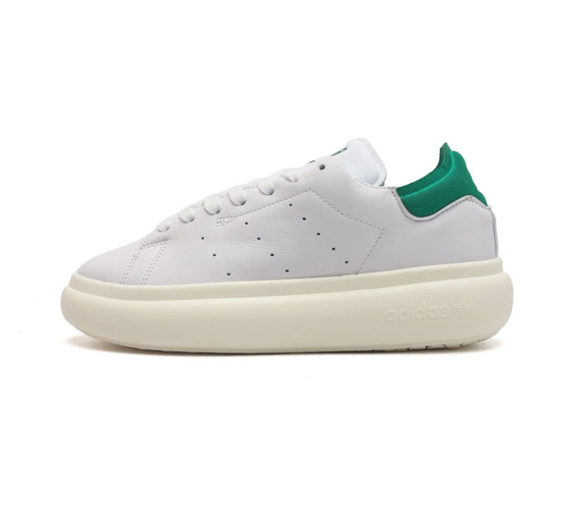 阿迪达斯 Adidas Originals Stan Smith Pf Shoes 经典厚底运动板鞋小白鞋 这款adidas Stan Smith系列经典运动鞋