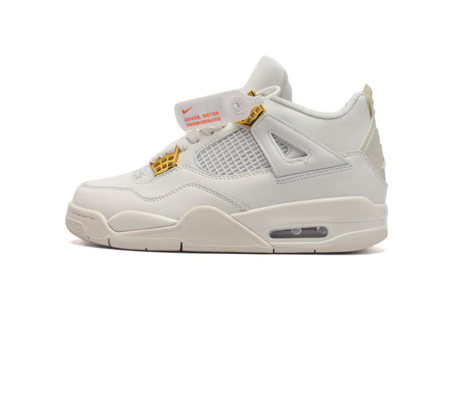 耐克 Nike Air Jordan 4 Retro Og迈克尔 乔丹aj4代乔4 中帮复古休闲运动文化篮球鞋 秉承轻量化的速度型篮球鞋设计思想完成设计 降低重