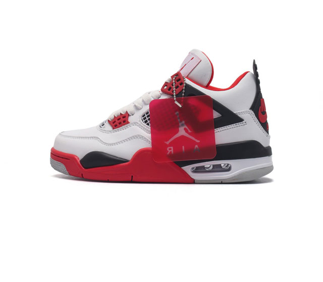 耐克 Nike Air Jordan 4 Retro Og迈克尔 乔丹aj4代乔4 中帮复古休闲运动文化篮球鞋 秉承轻量化的速度型篮球鞋设计思想完成设计 降低重