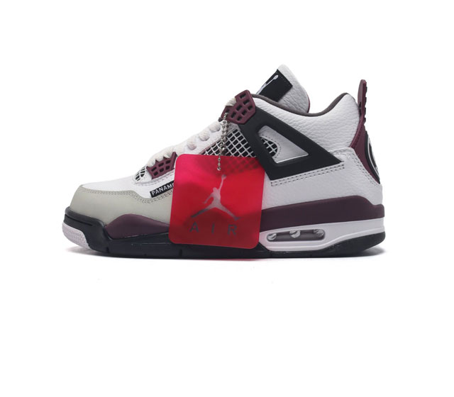 耐克 Nike Air Jordan 4 Retro Og迈克尔 乔丹aj4代乔4 中帮复古休闲运动文化篮球鞋 秉承轻量化的速度型篮球鞋设计思想完成设计 降低重