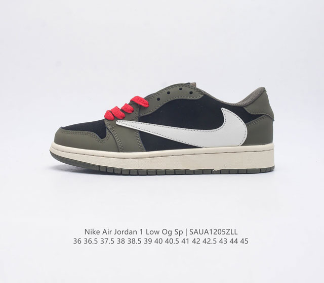 耐克 Nike Air Jordan 1 Low Og Sp Military Blue Aj1乔1 倒勾 低帮篮球鞋 Aj1 乔丹1代 Aj1 乔1 反向脚趾