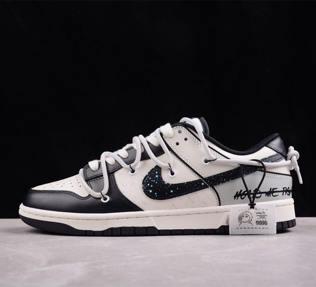 Nk Dunk Low Retro 熊猫恶作剧 宇宙探索星际迷航 定制版解构绑带复古做旧熊猫低帮板鞋 Dd1391- 尺码 36 36.5 37.5 38 38