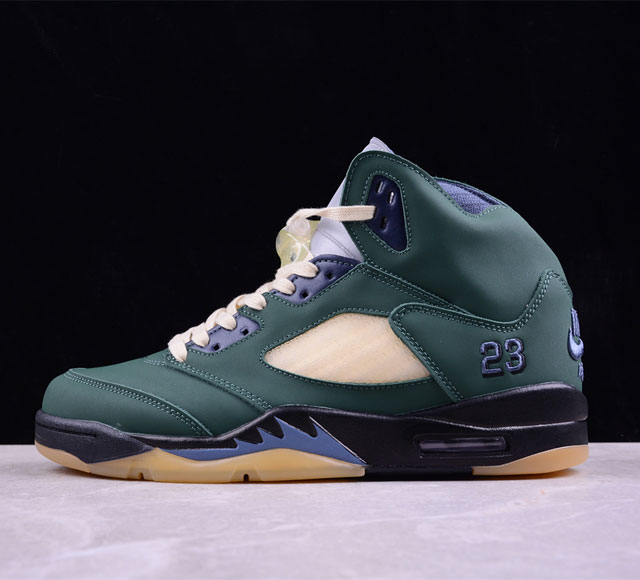 Ma Maniere X Air Jordan 5 Wmns Aj5 乔5光子尘 黑绿 货号 Fz5758-003 尺码 40 40.5 41 42 43 44