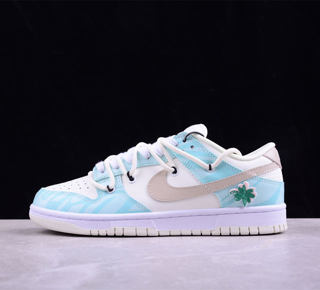 Nk Dunk Low Retro 熊猫恶作剧 蒂芙尼绿 四叶草 Sb绑带低帮休闲板鞋 Dj6188- 配色灵感来源于四叶草 Tiffany 配色清新又舒适经典