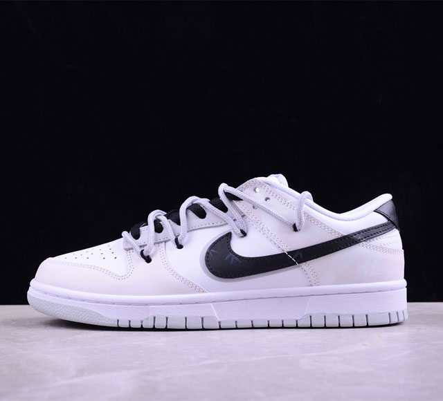 Nk Dunk Low 新中式 国风文竹灰迷彩 灰白 Sb绑带低帮休闲板鞋 Dv0831-101 配色灵感来源于四叶草 Tiffany 配色清新又舒适经典又百搭