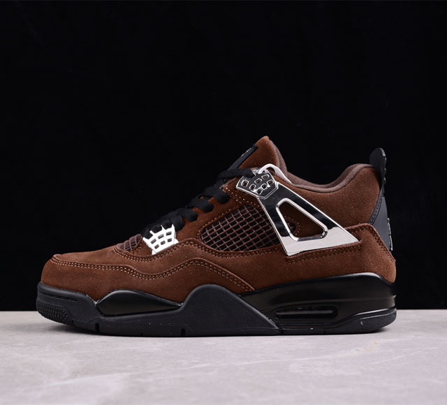 Nike Air Jordan 4 Retro Sliver Brown 迈克尔 乔丹aj4代中帮复古休闲运动文化篮球鞋 深棕银 Aq9129-002 原装版本