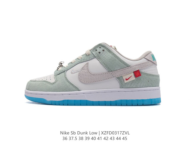 耐克nike Dunk Low 滑板鞋 Sb系列经典百搭休闲运动板鞋 加厚鞋舌的填充 使舒适性大大提升 同时也更方便穿脱中底部分则加入了脚感柔软舒适zoomai