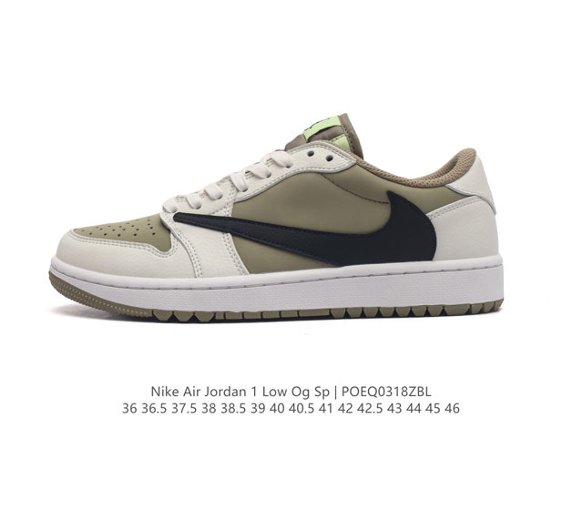 耐克 Nike Air Jordan 1 Low Og Sp Military Blue Aj1乔1 倒勾 低帮篮球鞋 Aj1 乔丹1代 Aj1 乔1 反向脚趾