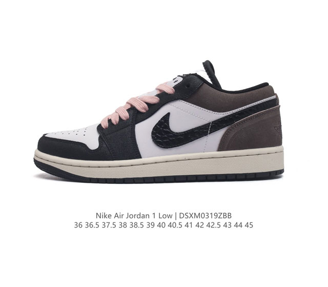 公司级 全头层软皮 耐克 乔丹air Jordan 1 Low Aj1 乔1 乔丹1代aj1 低帮复古文化休闲运动篮球鞋 该鞋款从 1985 年元年款汲取设计灵