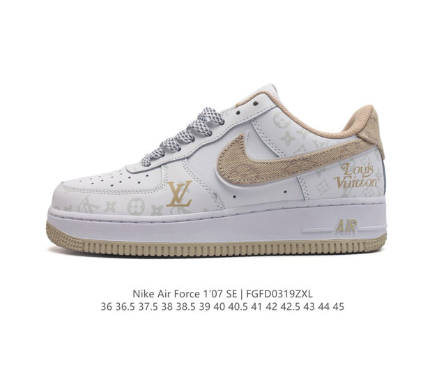 耐克 Nike Air Force 1 07 空军一号 Af 1 低帮 厚底增高百搭 休闲运动板鞋 柔软 弹性十足的缓震性能和出色的中底设计 横跨复古与现代的外