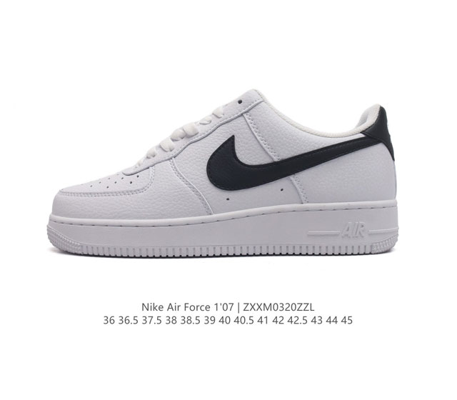 耐克nike Air Force 1 Low 空军一号 Af1 低帮百搭休闲运动板鞋 柔软 弹性十足的缓震性能和出色的中底设计 横跨复古与现代的外型结合 造就出