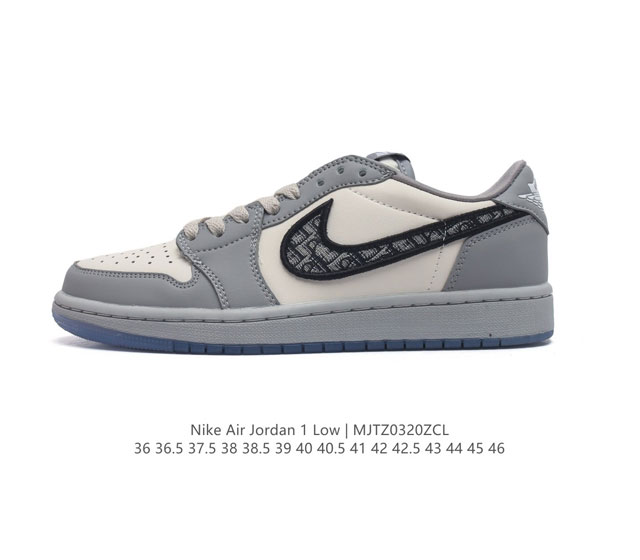 耐克 乔丹air Jordan 1 Low Aj1 乔1 乔丹1代aj1 低帮复古文化休闲运动篮球鞋 该鞋款从 1985 年元年款汲取设计灵感 焕新演绎简约经典