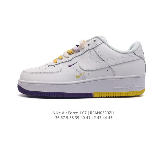 耐克 Nike Air Force 1 07 空军一号 Af 1 低帮 厚底增高百搭 休闲运动板鞋 柔软 弹性十足的缓震性能和出色的中底设计 横跨复古与现代的外