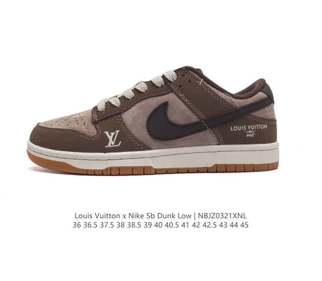 公司级nike Sb Dunk Low X Lv联名 纯原大厂出品 极力推荐 原装头层材料 独家版型蒸餾加工 帶來的是更好的视觉和脚感体验 大厂纯原品质出货 清