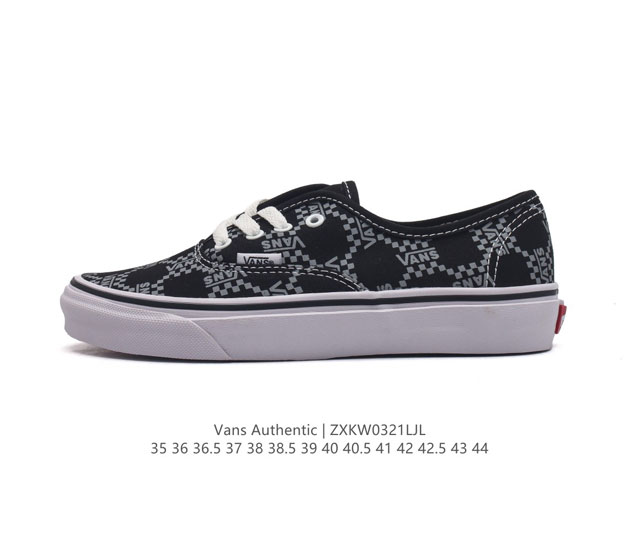 Vans 万斯 Og Authentic Lx 低帮百搭休闲lv联名帆布硫化板鞋潮男女款跑鞋运动鞋 类型 男女鞋 码数 35-44 含硫化半码 编码 Zxkw0