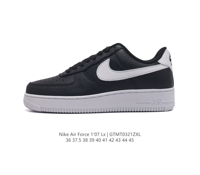 耐克 Nike Air Force 1 07 空军一号 Af 1 低帮 厚底增高百搭 休闲运动板鞋 柔软 弹性十足的缓震性能和出色的中底设计 横跨复古与现代的外