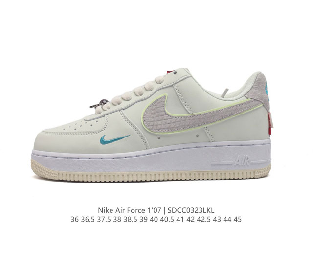 耐克nike Air Force 1 Low 空军一号 Af1 低帮百搭休闲运动板鞋 柔软 弹性十足的缓震性能和出色的中底设计 横跨复古与现代的外型结合 造就出