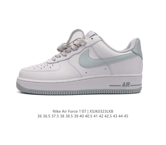 耐克nike Air Force 1 Low 空军一号 Af1 低帮百搭休闲运动板鞋 柔软 弹性十足的缓震性能和出色的中底设计 横跨复古与现代的外型结合 造就出