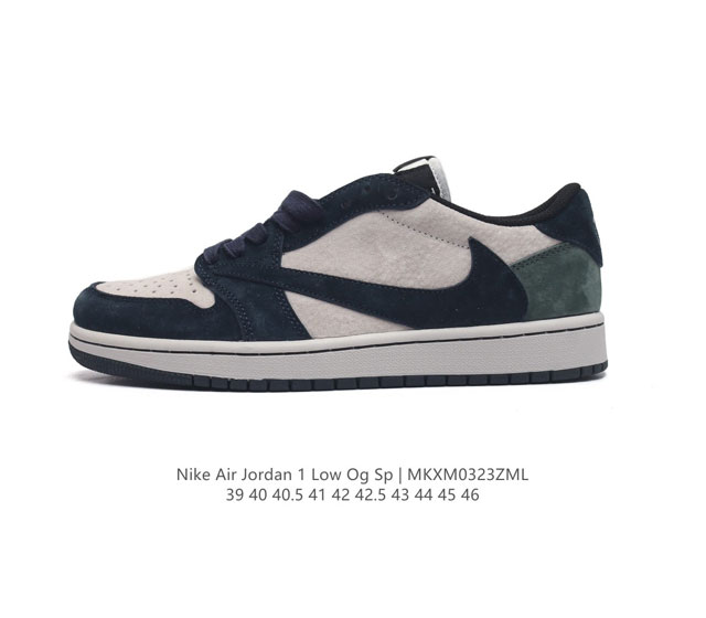 猪八带半码 耐克 Nike Air Jordan 1 Low Og Sp Military Blue Aj1乔1 倒勾 低帮篮球鞋 Aj1 乔丹1代 Aj1 乔