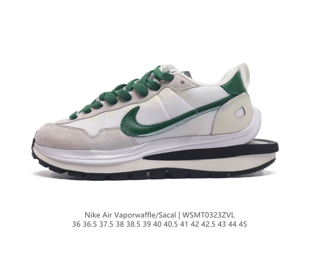 耐克 Sacai X Nike Vaporwaffle 华夫三代3.0 走秀重磅联名款运动鞋 鞋款由pegasus与vaporfly两款鞋型的设计元素共同构建