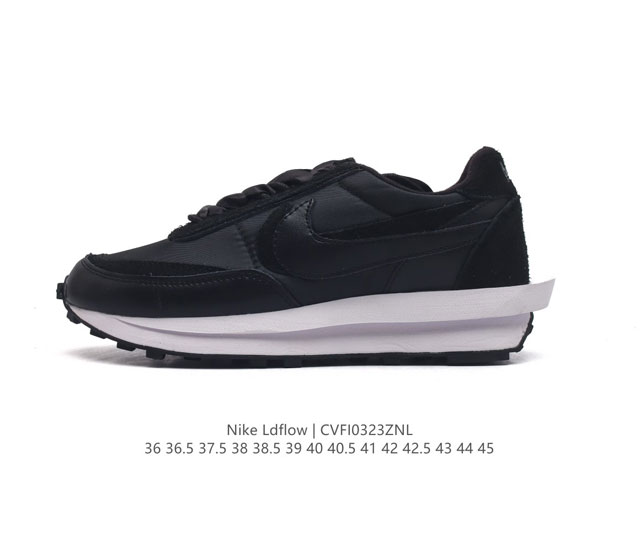 耐克 Sacai Nike Ldv Waffle 重磅联名运动鞋 日式解构美学sacai联名 Nike Ldv Waffle重叠设计前卫华夫变形休闲慢跑鞋 Sa