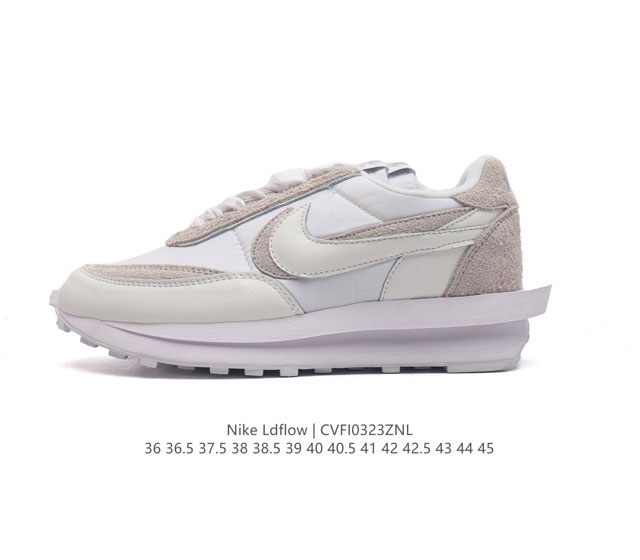 耐克 Sacai Nike Ldv Waffle 重磅联名运动鞋 日式解构美学sacai联名 Nike Ldv Waffle重叠设计前卫华夫变形休闲慢跑鞋 Sa