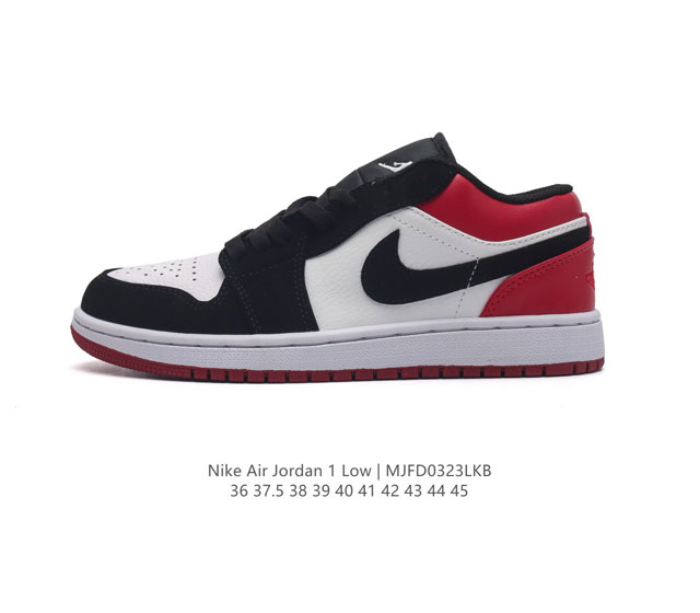 耐克 乔丹air Jordan 1 Low Aj1 乔1 乔丹1代aj1 低帮复古文化休闲运动篮球鞋 该鞋款从 19 年元年款汲取设计灵感 焕新演绎简约经典外观