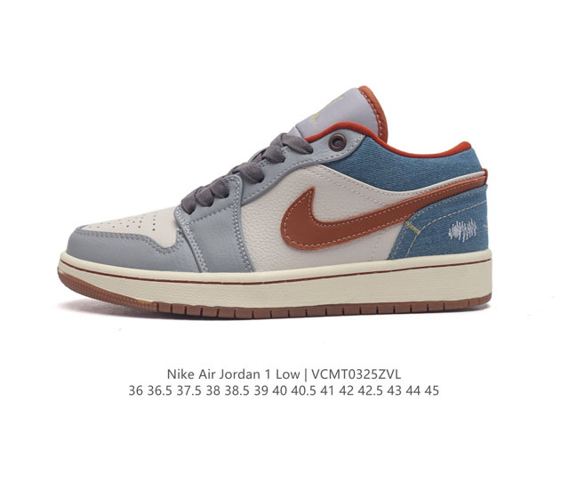 耐克 乔丹air Jordan 1 Low Aj1 乔1 乔丹1代aj1 低帮复古文化休闲运动篮球鞋 该鞋款从 1985 年元年款汲取设计灵感 焕新演绎简约经典