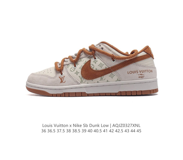 公司级nike Sb Dunk Low X Lv联名 纯原大厂出品 极力推荐 原装头层材料 独家版型蒸餾加工 帶來的是更好的视觉和脚感体验 大厂纯原品质出货 清