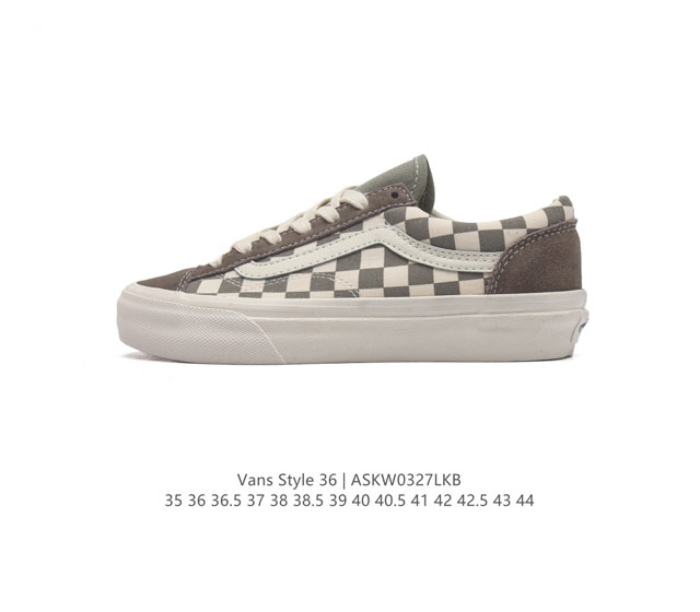 真标 带半码 Vans 万斯 Style 36 经典低帮帆布休闲运动硫化滑板板鞋 真的是吹爆的系列,那就是vansstyle36系列低帮经典复古文化休闲运动篮球