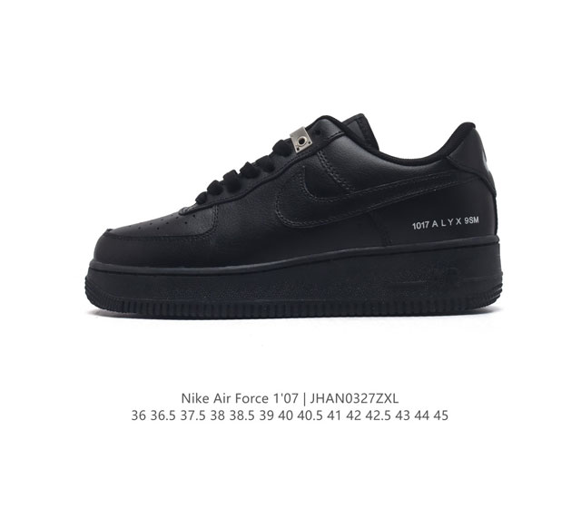 耐克 Nike Air Force 1 07 空军一号 Af 1 低帮 厚底增高百搭 休闲运动板鞋 柔软 弹性十足的缓震性能和出色的中底设计 横跨复古与现代的外