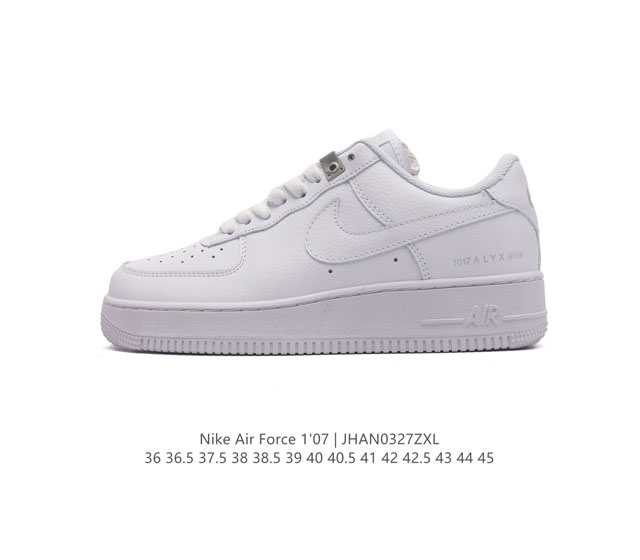 耐克 Nike Air Force 1 07 空军一号 Af 1 低帮 厚底增高百搭 休闲运动板鞋 柔软 弹性十足的缓震性能和出色的中底设计 横跨复古与现代的外