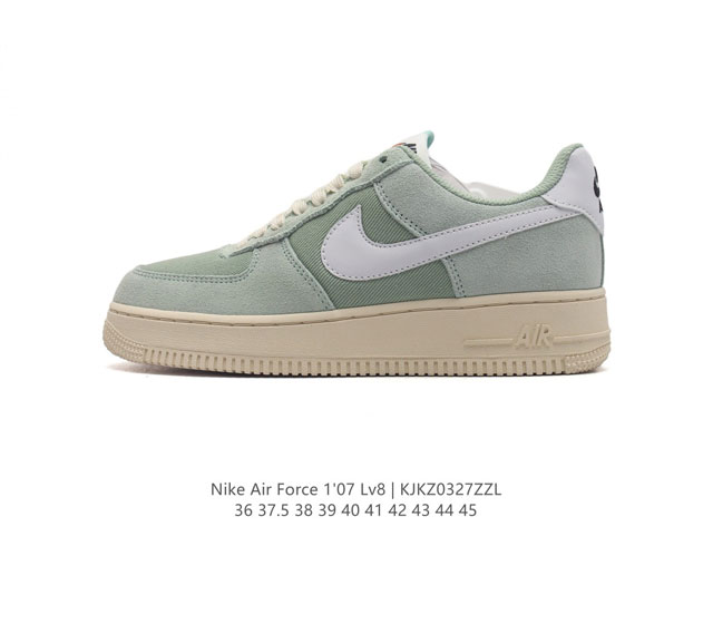 耐克 Nike Air Force 1 07 空军一号 Af 1 低帮 厚底增高百搭 休闲运动板鞋 柔软 弹性十足的缓震性能和出色的中底设计 横跨复古与现代的外