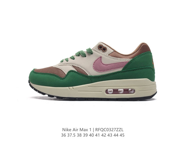 耐克patta X Nike Air Max 1 Monarch 复古休闲跑步鞋 本次nike携手来自荷兰阿姆斯特丹的接头品牌patta,共同打造全新特别版ai