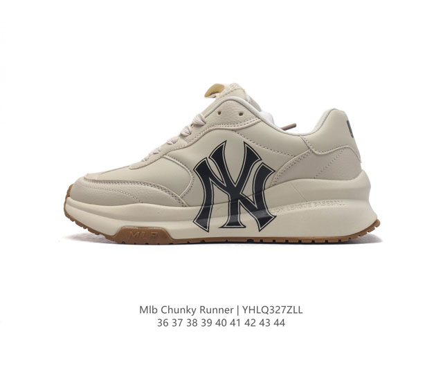 全新2023新款 Ny美国榄球洋基队new York Yankees X Mlb Chunky Runner Liner 莱纳系列低帮厚底老爹风透气舒适皮面休闲