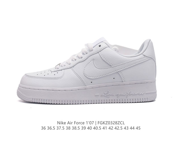 耐克 Nike Air Force 1 07 空军一号 Af 1 低帮 厚底增高百搭 休闲运动板鞋 柔软 弹性十足的缓震性能和出色的中底设计 横跨复古与现代的外