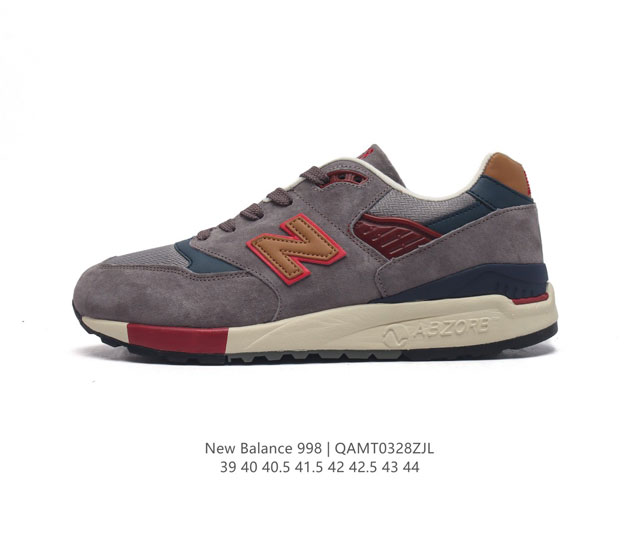 新百伦 New Balance 998 原装版本复古男士运动鞋休闲板鞋厚底增高鞋 市面独家最正确版本3M反光复古慢跑鞋 Encap缓震中底 原盒原标 天猫京东平