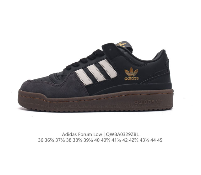 Adidas 阿迪达斯 正品三叶草 Forum Low 男女运动鞋 摩登演绎篮球风的经典鞋 英文的 Forum 是进行表达的场所 在这里 可以释放自己的热情 阐