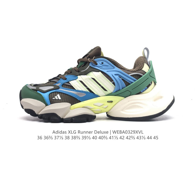 公司级adidas Xlg Runner Deluxe 系列低帮老爹风增高复古中性休闲运动慢跑鞋 货号 Ih0616 尺码 36 36 37 38 38 39