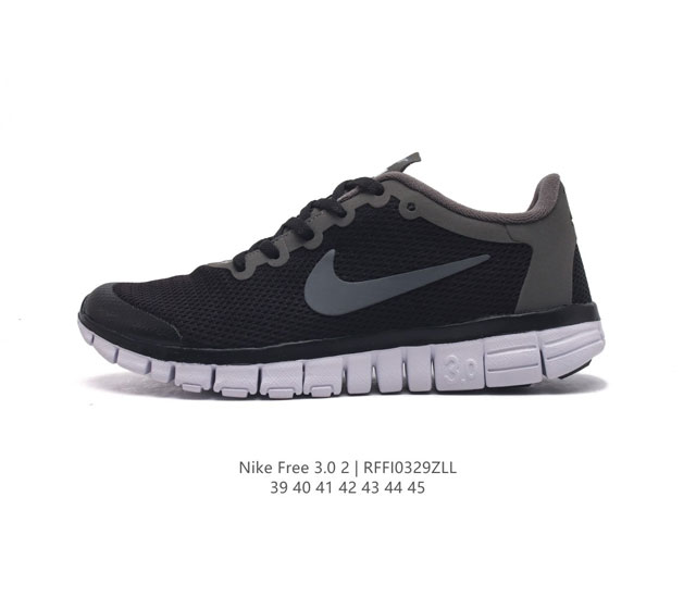 耐克nike Free 3.0 V2 耐克赤足3.0经典透气网面休闲百搭运动跑鞋 码数 39-45含半码 货号 354574 编码 Rffi0329Zll