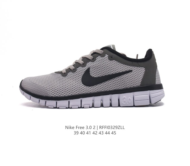 耐克nike Free 3.0 V2 耐克赤足3.0经典透气网面休闲百搭运动跑鞋 码数 39-45含半码 货号 354574 编码 Rffi0329Zll