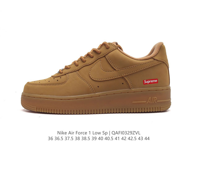 耐克nike Air Force 1 Low 空军一号 Af1 低帮百搭厚底增高休闲运动板鞋 柔软 弹性十足的缓震性能和出色的中底设计 横跨复古与现代的外型结合