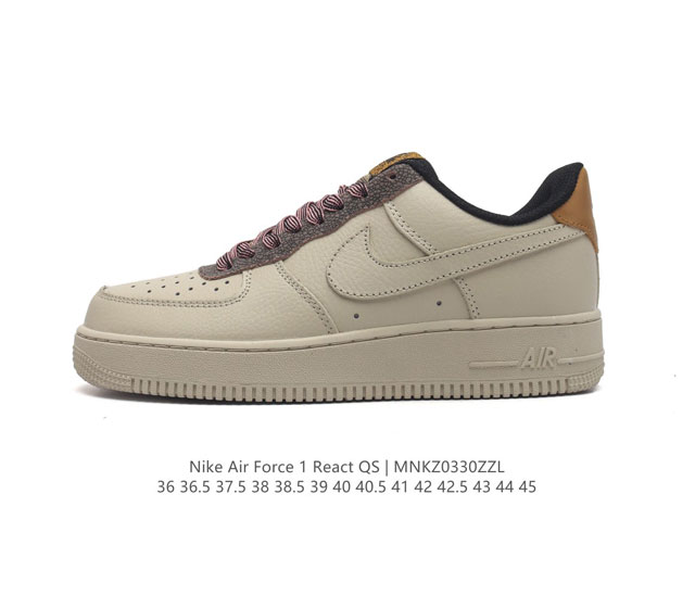 耐克 Nike Air Force 1 '07 Low 空军一号含气垫 低帮百搭厚底增高休闲运动板鞋 柔软 弹性十足的缓震性能和出色的中底设计 横跨复古与现代的