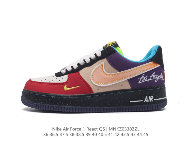 耐克 Nike Air Force 1 '07 Low 空军一号含气垫 低帮百搭厚底增高休闲运动板鞋 柔软 弹性十足的缓震性能和出色的中底设计 横跨复古与现代的