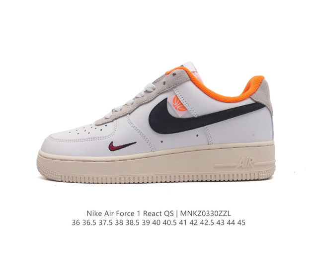 耐克 Nike Air Force 1 '07 Low 空军一号含气垫 低帮百搭厚底增高休闲运动板鞋 柔软 弹性十足的缓震性能和出色的中底设计 横跨复古与现代的