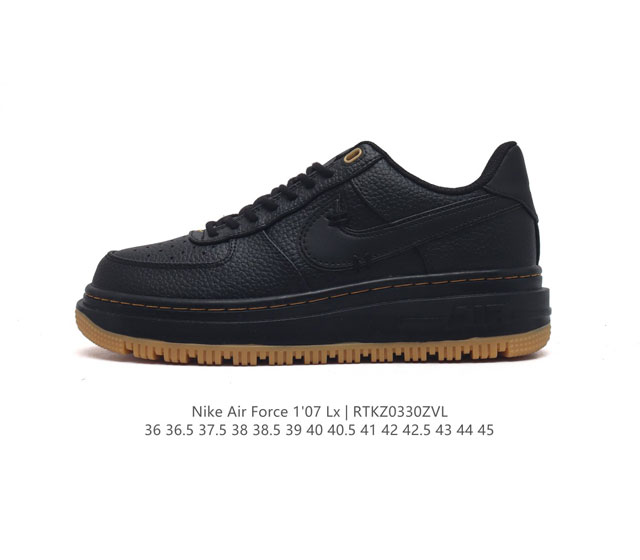 耐克 Nike Air Force 1 Low 空军一号 Af1 低帮百搭休闲厚底增高运动板鞋 柔软 弹性十足的缓震性能和出色的中底设计 横跨复古与现代的外型结