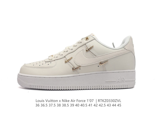 耐克 Nike Air Force 1 Low 空军一号 Af1 低帮百搭休闲厚底增高运动板鞋 柔软 弹性十足的缓震性能和出色的中底设计 横跨复古与现代的外型结