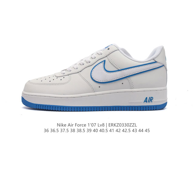 耐克 Nike Air Force 1 '07 Low 空军一号含气垫 低帮百搭厚底增高休闲运动板鞋 柔软 弹性十足的缓震性能和出色的中底设计 横跨复古与现代的