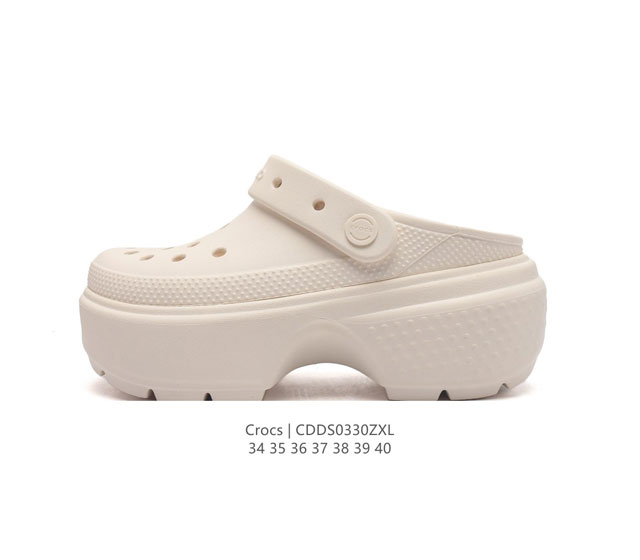 Crocs 沙滩洞洞鞋 女休闲厚底增高凉拖鞋 卡骆驰杨幂同款 厚底增高凸显大长腿沙滩鞋 选择尺码时 建议选大一码 脚感更舒适 这款没有鞋盒 类型 女鞋 尺码 3