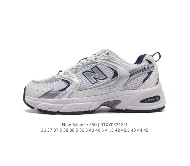 新百伦 Nb530 New Balance 530 复跑古鞋nb530这鞋双确实是nb家经复典古款式之一 以全科新技诠释 成打功造530鞋款 鞋面保在持530基